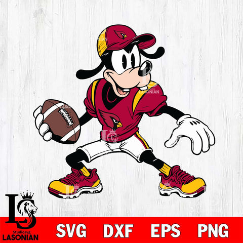 Arizona Cardinals Goofy Svg Eps Dxf Png File, Digital Download, Instant Download