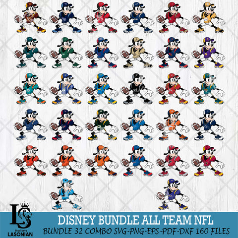 Goofy NFL Svg Eps Dxf Png File, Digital Download, Instant Download