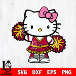 Arizona Cardinals Hello Kitty Cheerleader 11 Svg Eps Dxf Png File, Digital Download, Instant Download