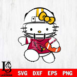 Arizona Cardinals Hello Kitty sport 8 Svg Eps Dxf Png File, Digital Download, Instant Download