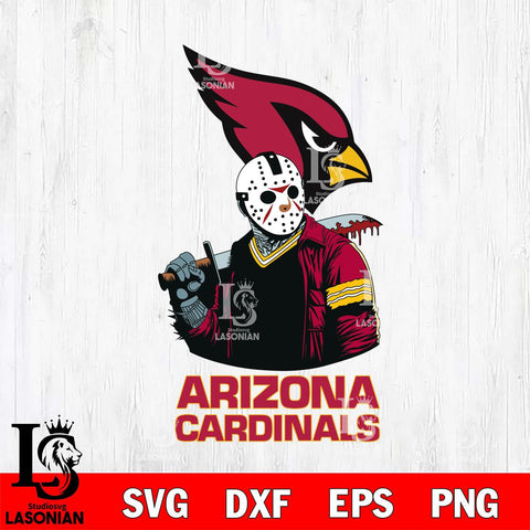 Arizona Cardinals Jason Voorhees 10 Svg Eps Dxf Png File, Digital Download