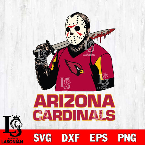 Arizona Cardinals Jason Voorhees 11 Svg Eps Dxf Png File, Digital Download