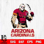 Arizona Cardinals Jason Voorhees Svg Eps Dxf Png File, Digital Download