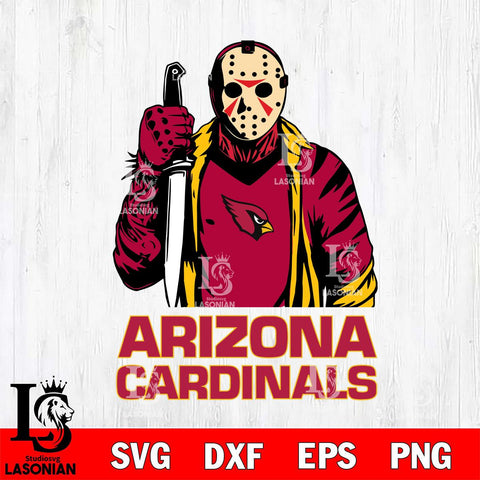 Arizona Cardinals Jason Voorhees 6 Svg Eps Dxf Png File, Digital Download