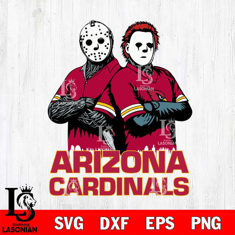 Arizona Cardinals Jason Voorhees 8 Svg Eps Dxf Png File, Digital Download