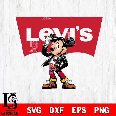 Arizona Cardinals Levis Mickey Mouse Svg Eps Dxf Png File, Digital Download, Instant Download