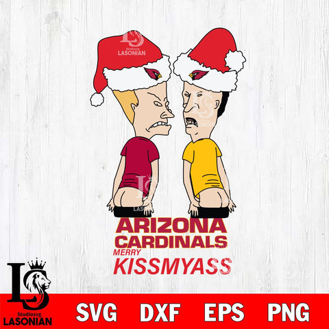 Arizona Cardinals Merry KissMyass Svg Eps Dxf Png File,NFL Svg Files,Digital Download,Sublimation,Instant Download