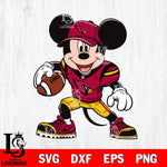 Arizona Cardinals Mickey Mouse Svg Eps Dxf Png File, Digital Download, Instant Download