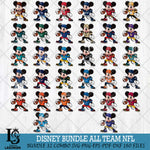 Mickey Mouse NFL Svg Eps Dxf Png File, Digital Download, Instant Download