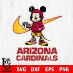 Arizona Cardinals Mikey Mouse Disney NIKE, Svg Eps Dxf Png File, Digital Download