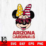 Arizona Cardinals Minnie Mouse Love 2, Svg Eps Dxf Png File, Digital Download