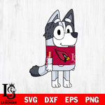 Arizona Cardinals Muffin Bluey NFL Svg Eps Dxf Png File, Digital Download, Instant Download