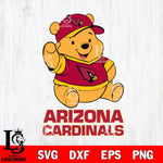 Arizona Cardinals Pooh Bear Disney, Svg Eps Dxf Png File, Digital Download