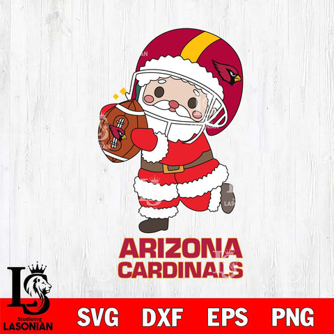 Arizona Cardinals Santa Claus Cute Svg Eps Dxf Png File,NFL Svg Files,Digital Download,Sublimation,Instant Download