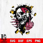 Arizona Cardinals Savage Skull SVG