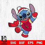 Arizona Cardinals Stitch Disney Christmas Svg Eps Dxf Png File, Digital Download, Instant Download