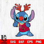 Arizona Cardinals Stitch Reindeer Svg Eps Dxf Png File, Digital Download, Instant Download