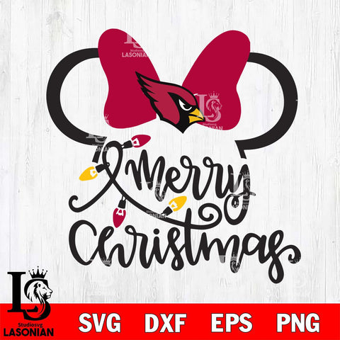 Arizona Cardinals mickey christmas 3 Svg Eps Dxf Png File, Digital Download, Instant Download