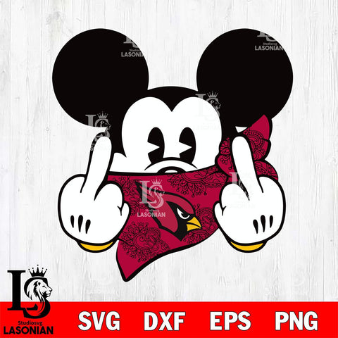 Arizona Cardinals mickey christmas 4 Svg Eps Dxf Png File, Digital Download, Instant Download