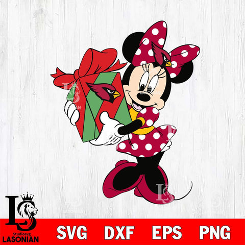 Arizona Cardinals mickey christmas 8 Svg Eps Dxf Png File, Digital Download, Instant Download