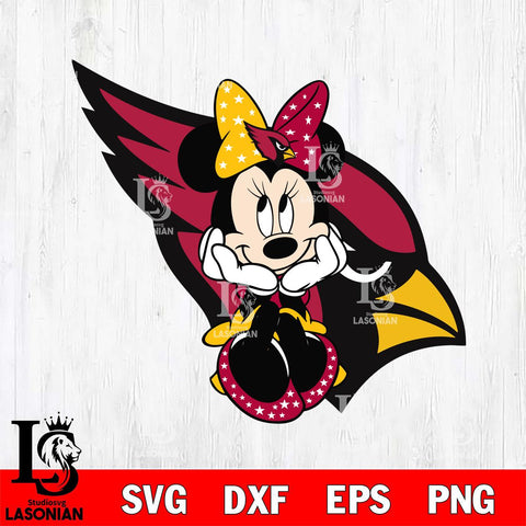 Arizona Cardinals mickey christmas 9 Svg Eps Dxf Png File, Digital Download, Instant Download