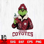 Arizona Coyotes Grinch Christmas Cut Files, Cricut,Christmas Svg Dxf Eps Png file , Digital Download