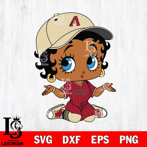 Arizona Diamondbacks Betty Boop MLB 6 Svg Eps Dxf Png File,MLB svg, Digital Download, Instant Download