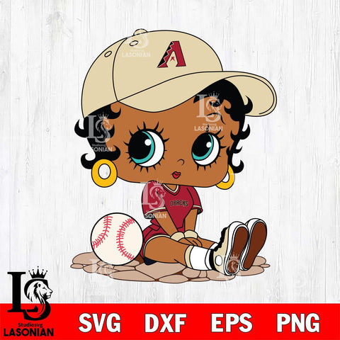 Arizona Diamondbacks Betty Boop MLB 9 Svg Eps Dxf Png File,MLB svg, Digital Download, Instant Download