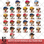 Betty Boop MLB 9 Svg Eps Dxf Png File, Bundle MLB svg, Digital Download, Instant Download