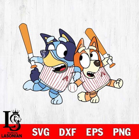 Arizona Diamondbacks Bluey 2 Svg Eps Dxf Png File, Digital Download, Instant Download