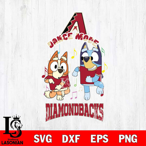 Arizona Diamondbacks Bluey Bingo Svg Eps Dxf Png File, MLB svg, Digital Download, Instant Download