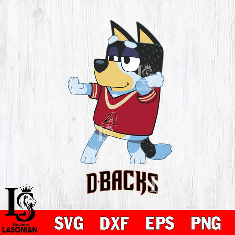 Arizona Diamondbacks Bluey Dad Dance Svg Eps Dxf Png File, Digital Download, Instant Download