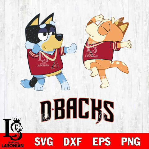 Arizona Diamondbacks Bluey Dance Svg Eps Dxf Png File, Digital Download, Instant Download