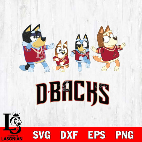 Arizona Diamondbacks Bluey Dance Mode Squats Svg Eps Dxf Png File, Digital Download, Instant Download