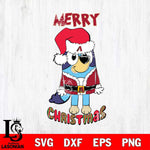 Arizona Diamondbacks Bluey Merry Christmas Bluey Santa Claus Svg Eps Dxf Png File, Digital Download