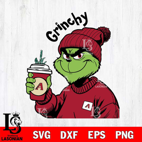 Arizona Diamondbacks Boujee Grinch 10 Svg Eps Dxf Png File, Digital Download, Instant Download