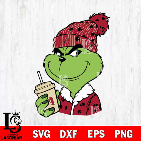 Arizona Diamondbacks Boujee Grinch 3 Svg Eps Dxf Png File, Digital Download, Instant Download