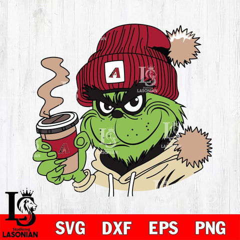 Arizona Diamondbacks Boujee Grinch 4 Svg Eps Dxf Png File, Digital Download, Instant Download