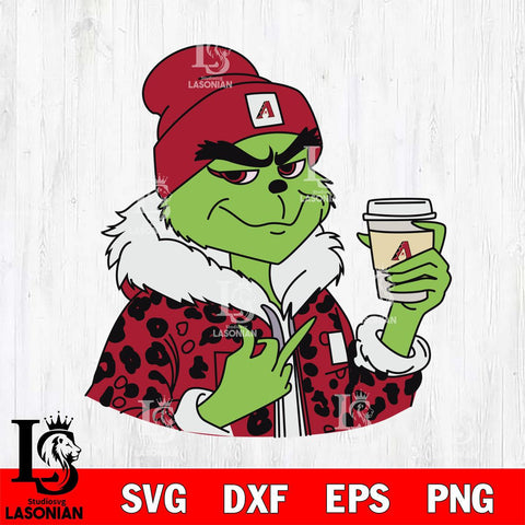 Arizona Diamondbacks Boujee Grinch 7 Svg Eps Dxf Png File, Digital Download, Instant Download