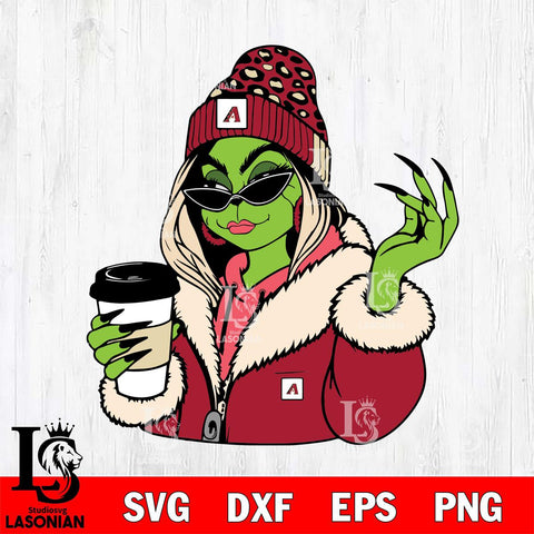 Arizona Diamondbacks Boujee Grinch 9 Svg Eps Dxf Png File, Digital Download, Instant Download