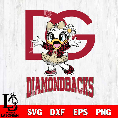 Arizona Diamondbacks Dolce And Gabbana Daisy Duck Disney Svg Eps Dxf Png File, Digital Download, Instant Download