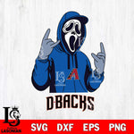 Arizona Diamondbacks Ghostface Svg Eps Dxf Png File, Digital Download, Instant Download