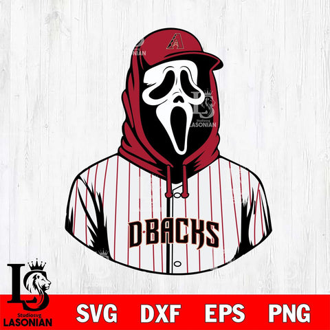 Arizona Diamondbacks Ghostface 4 Svg Eps Dxf Png File, Digital Download, Instant Download