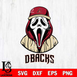 Arizona Diamondbacks Ghostface 5 Svg Eps Dxf Png File, Digital Download, Instant Download