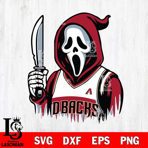 Arizona Diamondbacks Ghostface 6 Svg Eps Dxf Png File, Digital Download, Instant Download