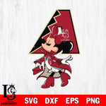 Arizona Diamondbacks Glamorous Minnie Svg Eps Dxf Png File, Digital Download, Instant Download