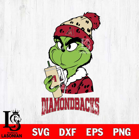 Arizona Diamondbacks Grinch Bougie Leopard Svg Eps Dxf Png File, Digital Download, Instant Download