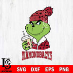 Arizona Diamondbacks Grinch Cofffe Christmas Cut Files Cricut, Svg Dxf Eps Png file , Silhouette