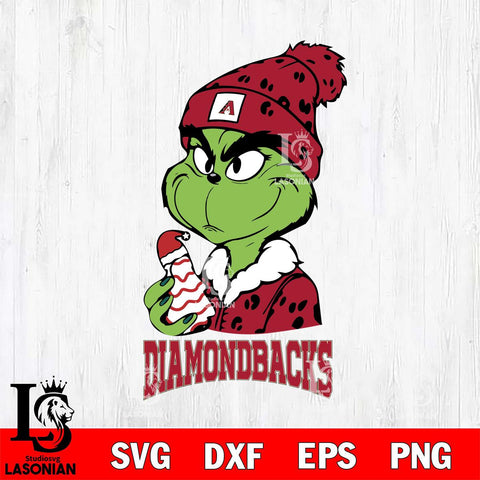 Arizona Diamondbacks Grinch Tree Cake Svg Eps Dxf Png File, Digital Download, Instant Download