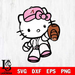 Arizona Diamondbacks Hello Kitty Pink  Baseball 3 Svg Eps Dxf Png File, MLB svg, Digital Download, Instant Download